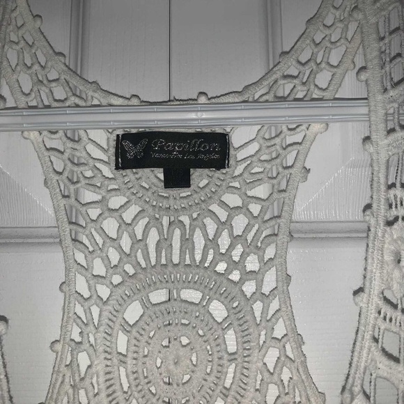 EUC Papillon Crochet Tie Top | Boho Festival - Picture 6 of 6